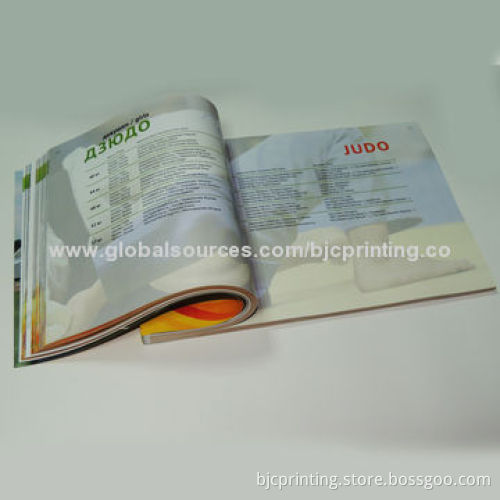 A4 creative catalogue printing, embossing on cover, coated art paper